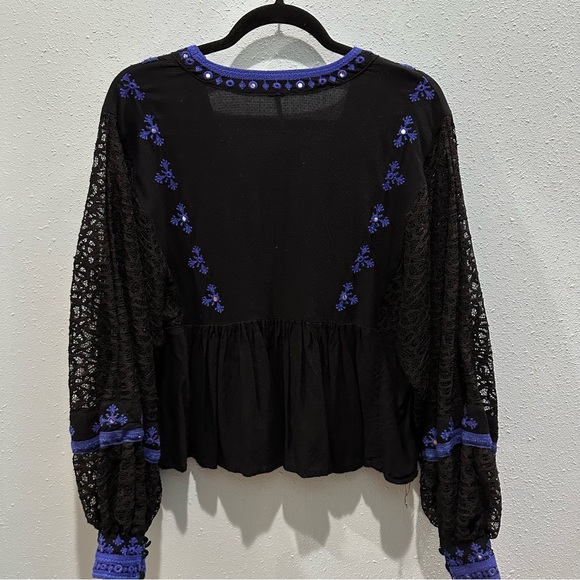 Lace Sleeve Free People Top - Picture 2 of 4